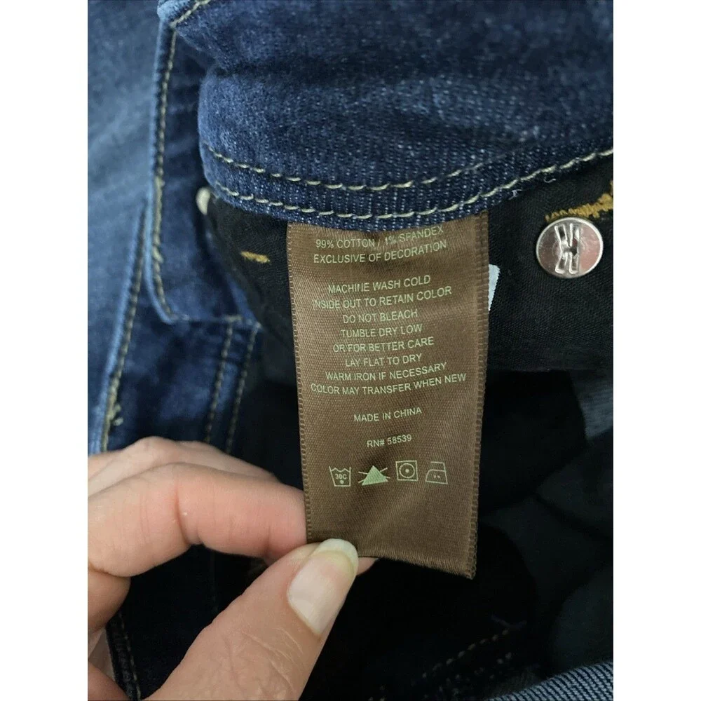 KUT From The Kloth Blue Jeans Size 0 Catherine Slim Boyfriend Low Rise Dark Wash